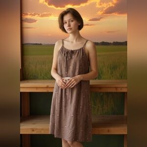 Xhilaration KIDS Pink and Green Floral Dress